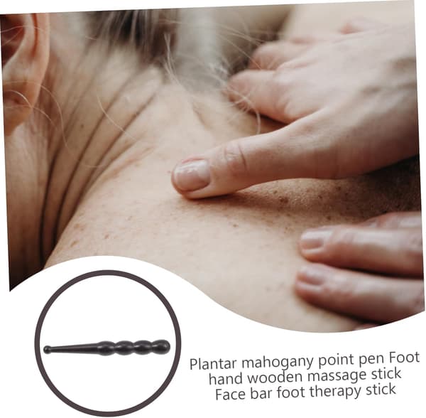 Fotmassagepinne i trä, trämassagepinne, träterapi för tryckpunkter