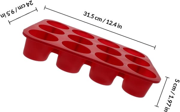 Muffinsbakform i silikon med 12 koppar Non-Stick Flexibel Silikonbakform