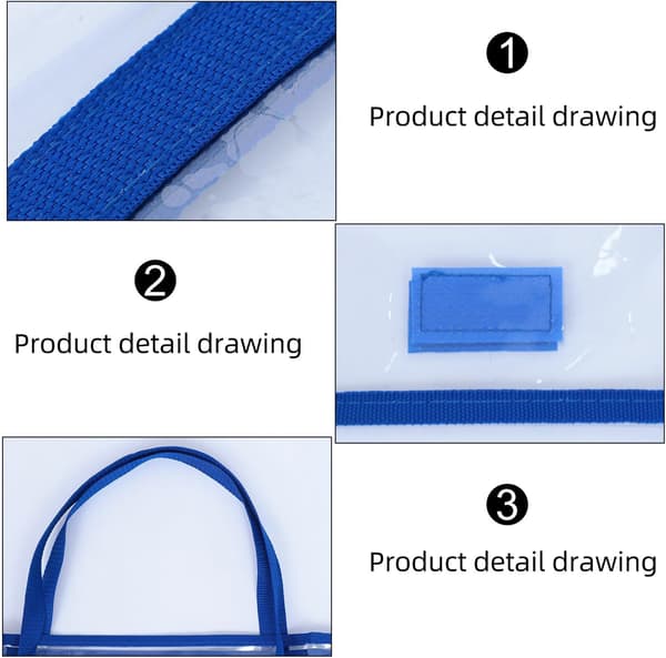 Opslagstavle Opbevaringstaske Organizer til Plakatkarton Studenter Stor PVC Multi-Purpose Beskytter