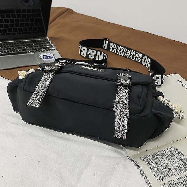 Avslappet veske med verktøydesign - Messenger Bag blue