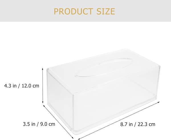 Vevboksdeksel for papirvev med rektangulær PS-plastdesign
