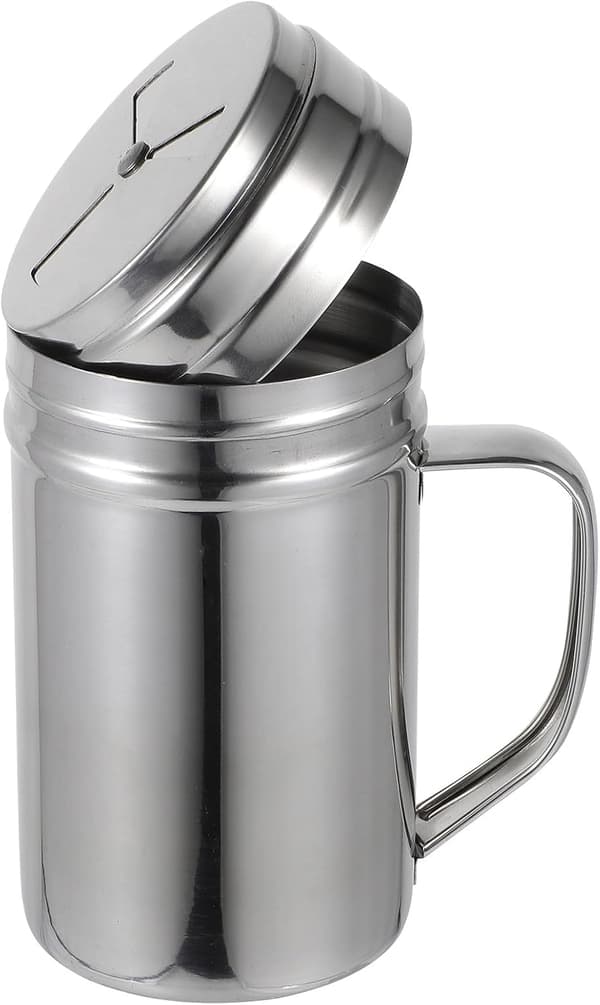 Sølv 304 rustfritt stål krydderflaske pepperdispenser saltbeholder