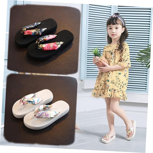 Barn Flip-flops och Hemtofflor Bohemia Stil Silkestyg Halkfri Mellanhög Klack