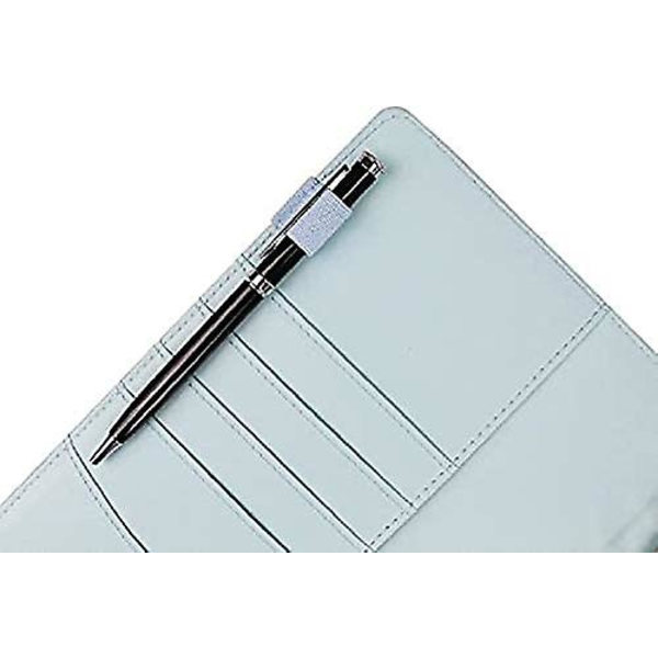 A6 PU Læder Notesbog 6 Runde Ringbind Cover, Til A6 Fyldpapir (Indre Papir Medfølger Ikke) Med Magnetisk Spænde Lukning Budgetbind, Lilla