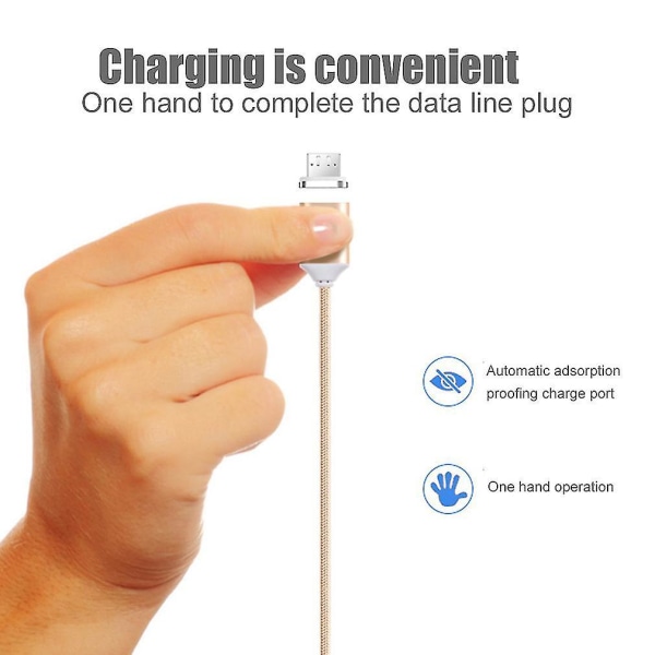 P13 TypeC 2-i-1 Magnetisk Datakabel Lading Kabel Android