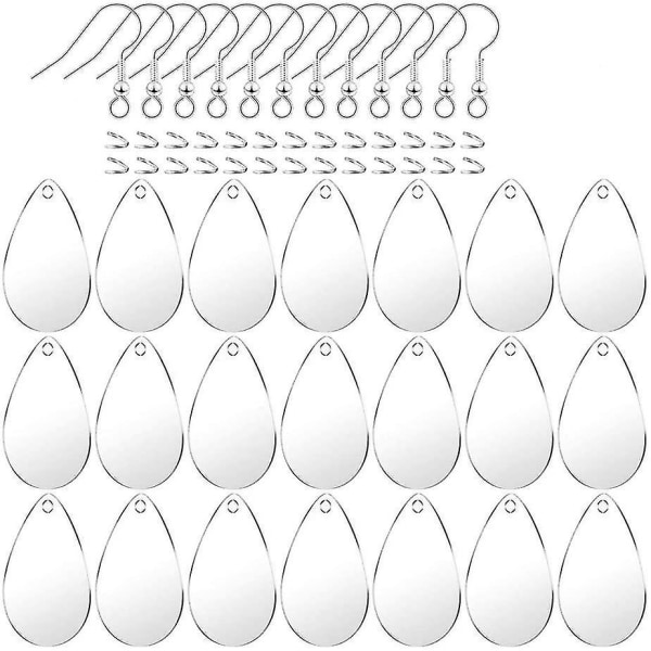 168 delar Örhängetillverkningssats Akryl Transparent Nyckelring