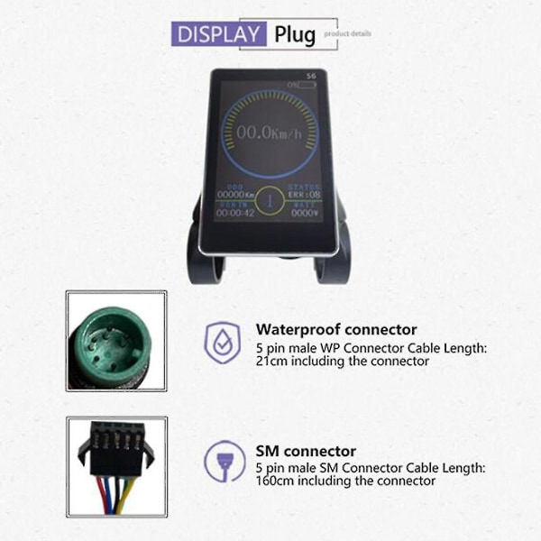 Elcykel Jn S6 Farve Display Match Jn Controller Hub,sm