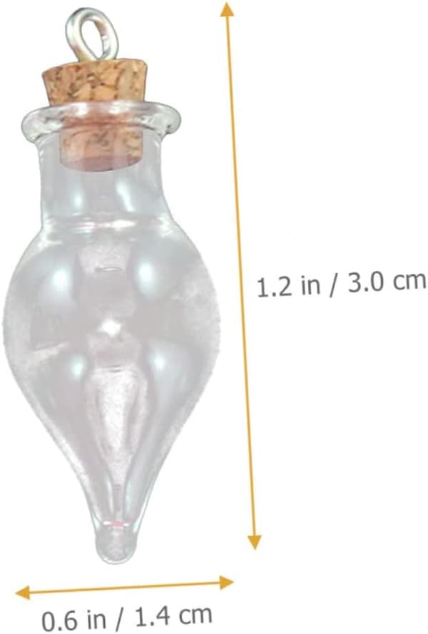 DIY Dekorativa Glasflaskor Kork 32st Miniflaskor för Hantverk Bröllop Parfym Godishållare