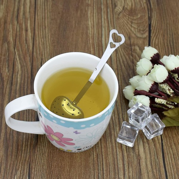 Teekugle Si-Infuser, 304 Rustfrit Stål Mesh Ske til Løse Urteteer