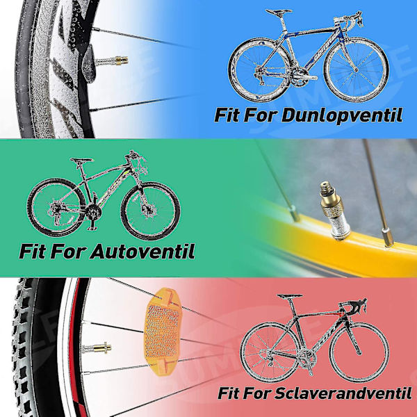 Cykelpumpe Adapter, Ren Kobber Cykelpumpe Dysespids, Ingen Luftlækage