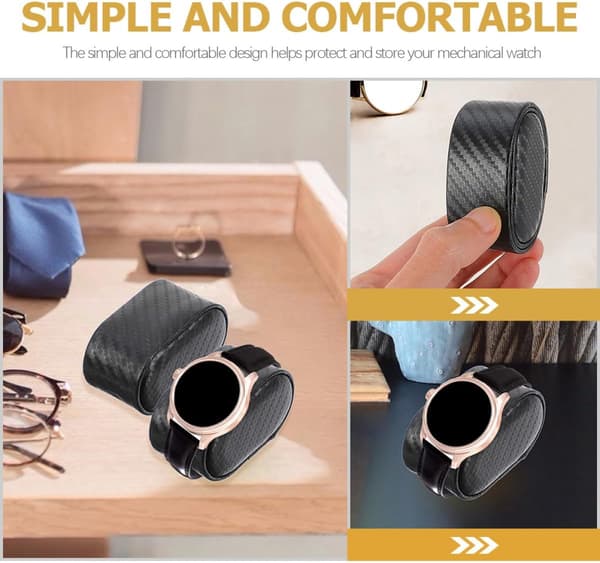 Klockkudde Displaykudde PU-läder Smyckesdisplaykudde Kolfiber Armbandshållare