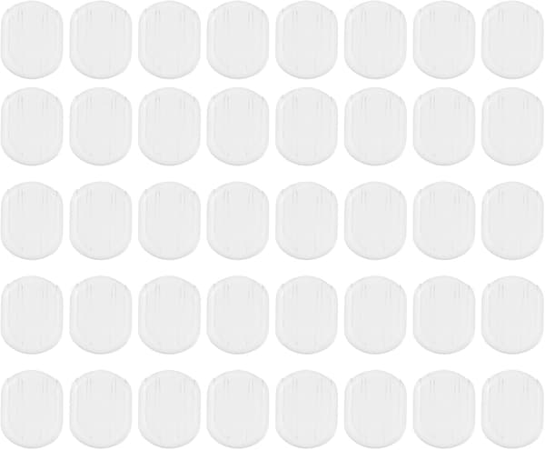 40 stk ovale øreklipsputer Øredobbputer Avlastningsbakside for klipsøredobber Komfortable plastmatter
