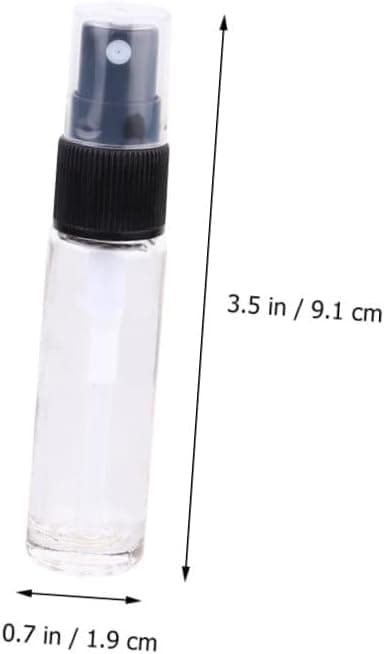 20 st tomma parfymsprayflaskor i glas, påfyllningsbara bärbara sprayflaskor för eteriska oljor för resprovvätska