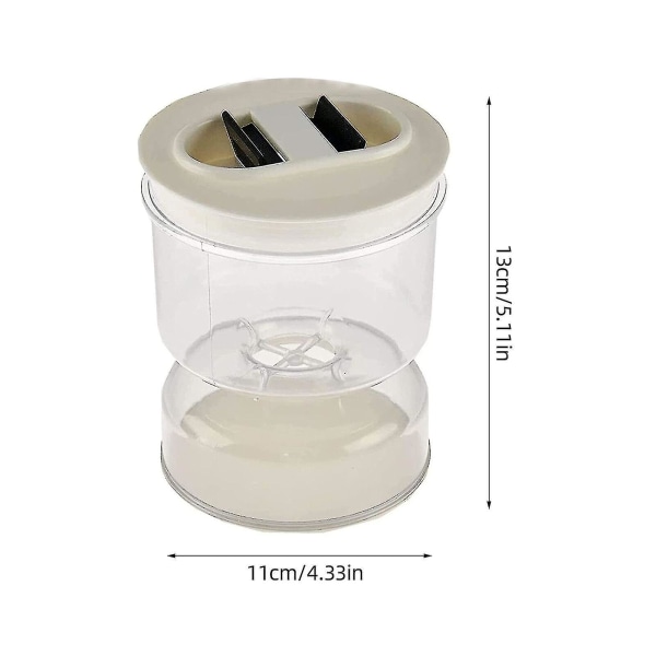 Timeglas kan tørre vådseparationsbeholder Olivenmad Opbevaring Pickle Jar (1 stk)