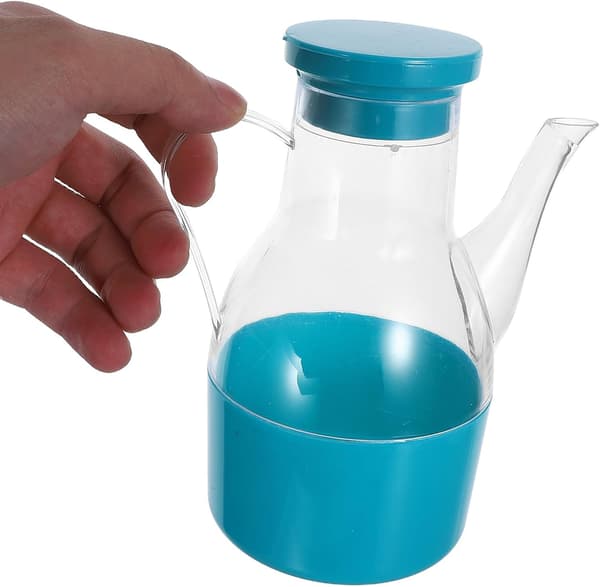 2 st köksoljedispenserflaskor 500 ml plastbehållare för matolja och vinäger