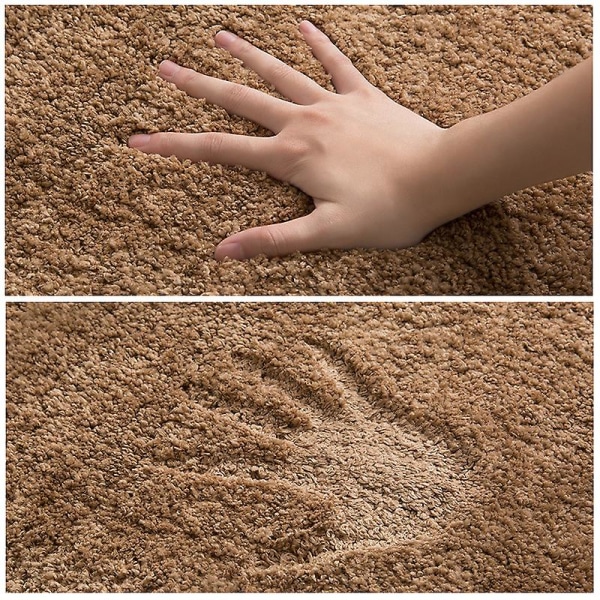 Badeværelsesmåtte Antislip Bademåtte Til Badeværelse Vandabsorberende Blød Mikrofiber Lusket Bademåtte Light camel 50*80CM