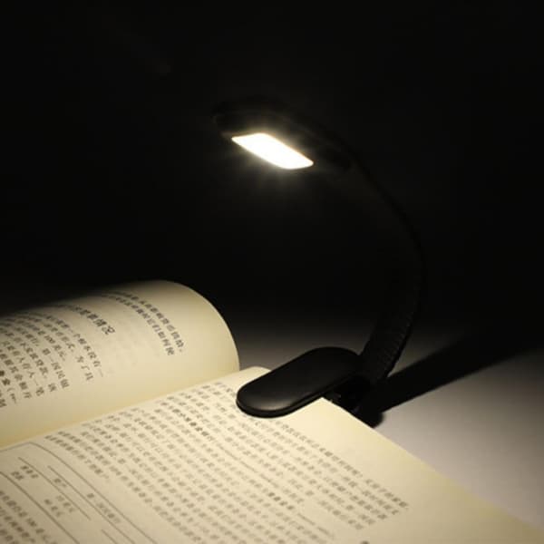 USB-oppladbart boklys, LED-tablettleselamps med sugekopp, studentdynelesing sovesal