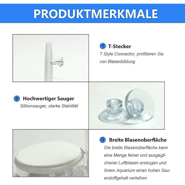Akvarium Nano Luftsten Fiskekumme Ultra Stille Nano Boble Sten Lydløs Opløst Oxygen Diffuser