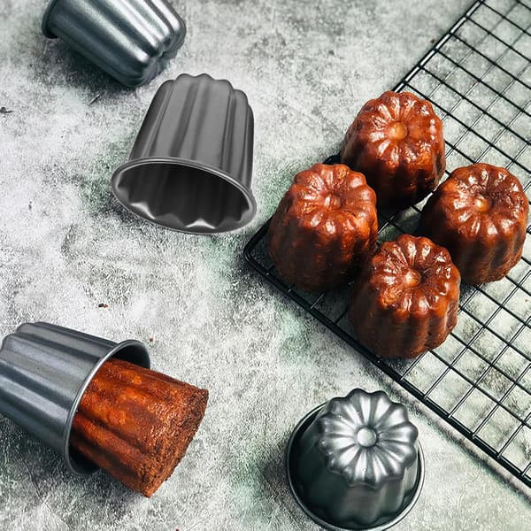 4 st. muffinsformar i kolstål, non-stick, lätta att använda, robusta bakformar