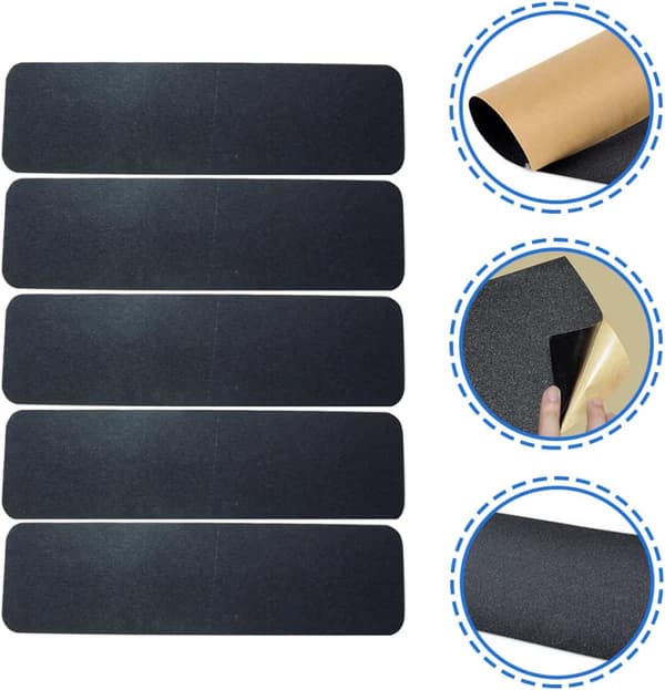 5 stk. skridsikkert sandpapir til skateboard griptape Skateboard griptape Longboard til dæk