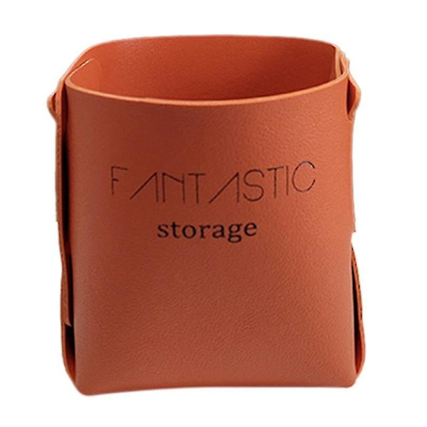 Vandafvisende Foldbar Kurv Bakke Æske Organizer Til Kommoder Toilet Topper Counter Brown