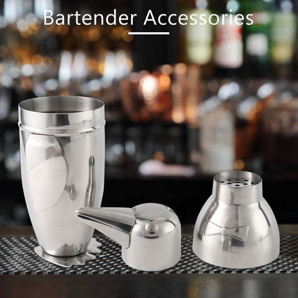 500 ml Shaker, Penguin Stainless Steel Bar Bartender Drikkemikser Shaker Pot, vinflaske, vin Accesso