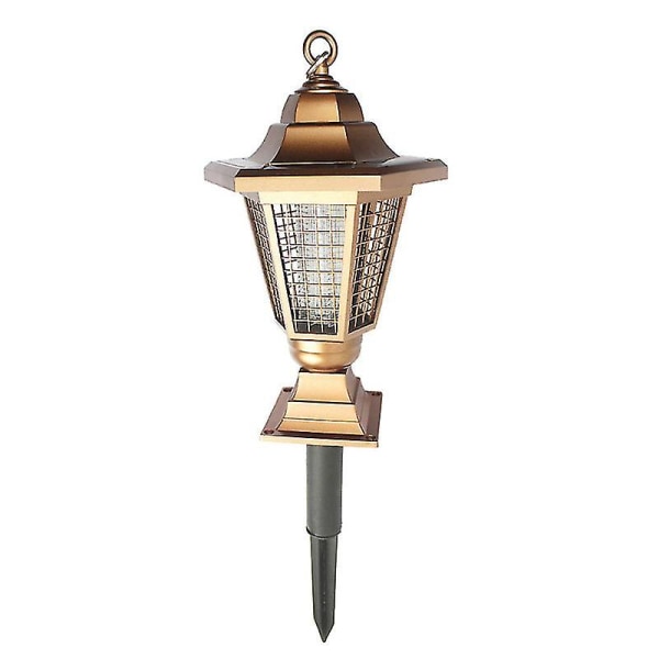 Solar Mosquito Zapper Uv Led Lampe Udendørs Have Mosquito Fly Pest Bugs Insect Killer Light