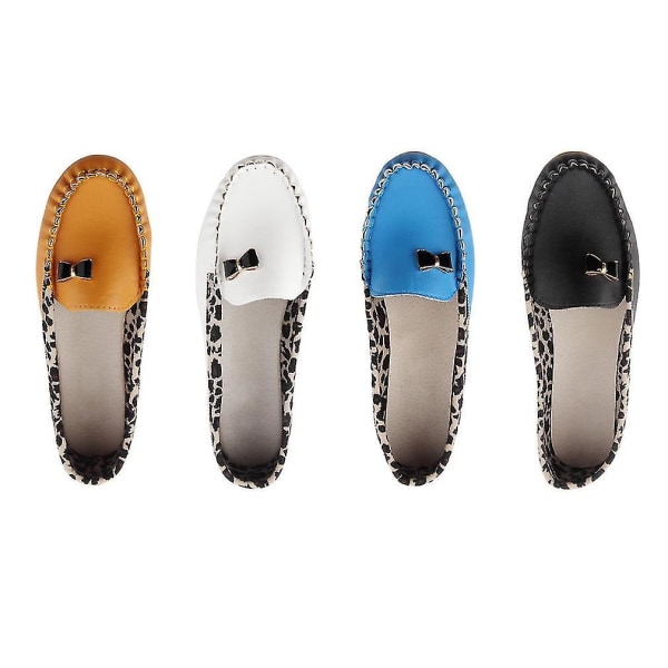 Dames PU Lær Leopard Casual Ballet Flats Loafers