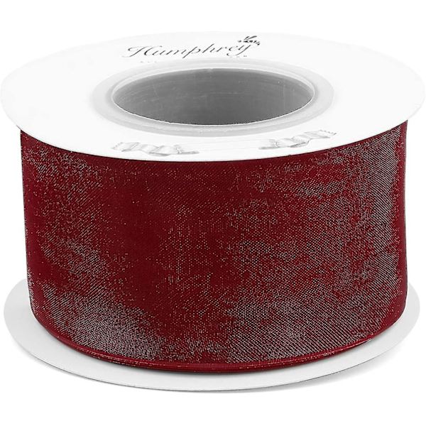Redhrey's Craft 1-1/2 Tums Charcoal Shimmer Genomskinlig Organzarulle - 25 Yards Va