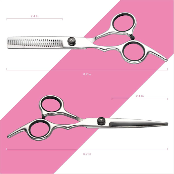 DIY Hiustenleikkuuseti - Parturi Sakset Ohennusleikkurit - Ammattimainen Parturi Terävät Parturi Sakset Hiustenleikkurisetti