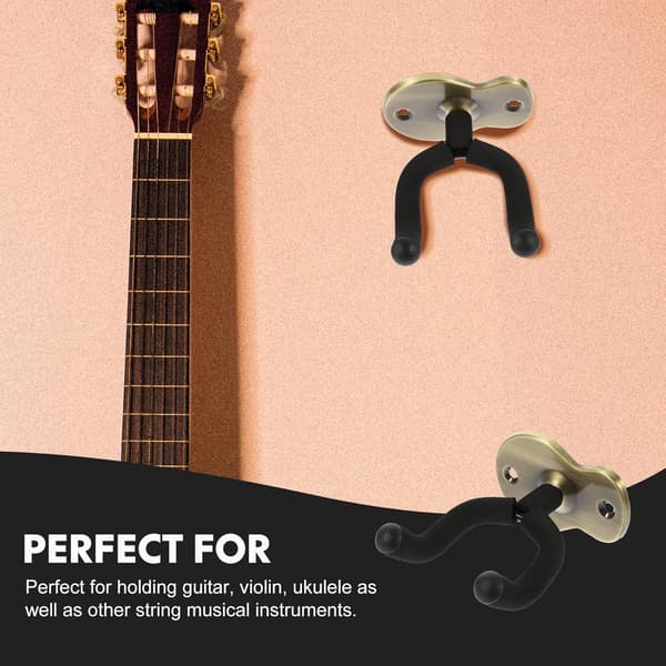 Violin Guitar Ukulele Vægholder Robust Bæreevne til Musikrum Opbevaring