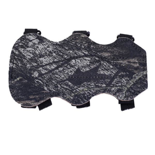 Skyttebåge Armbågsskydd 3-bands Camo PU Läder Underarmskydd