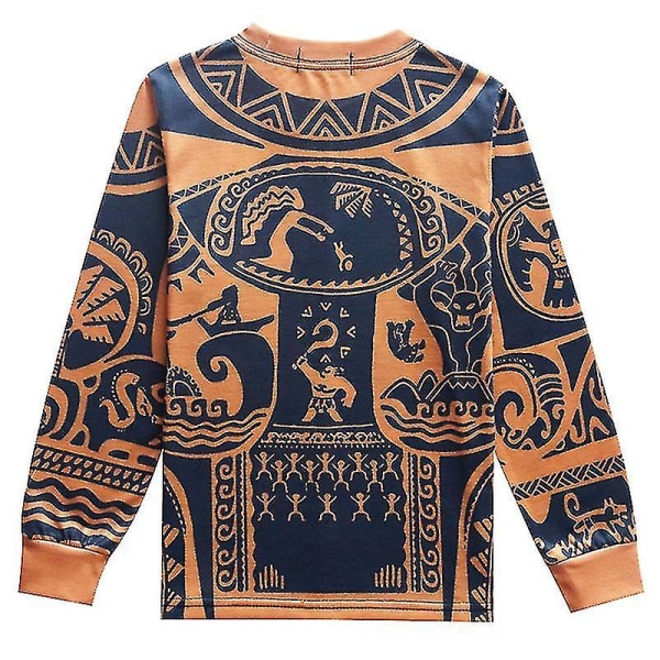 Moana Maui Kostume Pyjamas Sæt Børn Drenge Nattøj Soveoutfit 6-7 Years