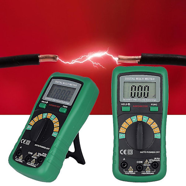 MS8233D Pro Multimeter 2000uF Kapasitans Auto Range