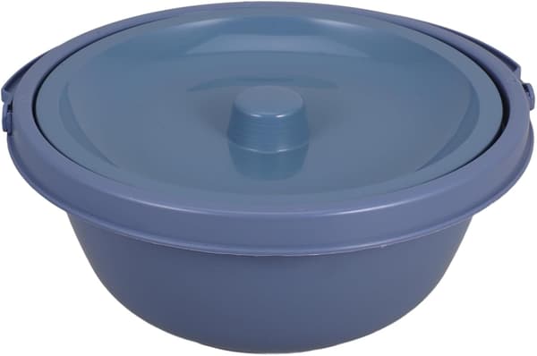 Bærbar voksen potte med stabil base og kompakt rund plastdesign
