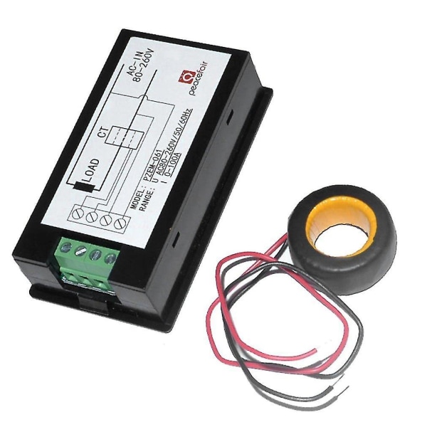 LCD AC 80-260V 0-100A Digital Spændings- og Strømmåler Panel Effekt