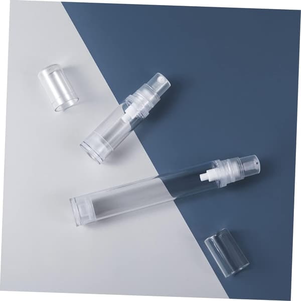10 st 5 ml påfyllningsbara sprayflaskor för resor, läckagesäkra plastparfymatomizerflaskor