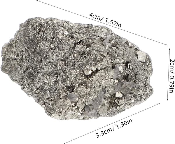 Meteorittsteinpynt Undervisning Meteorittprøve Sølv Messingmalm Unik Elegant Allsidig Dekor