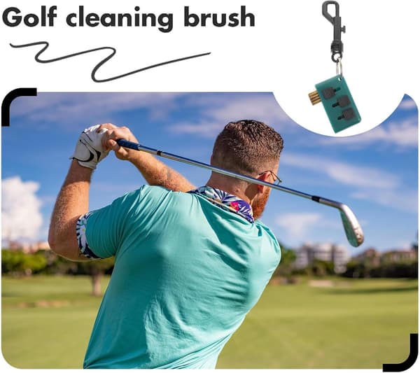 Golfmailaharja ja uranpuhdistin Kumigolfmailan puhdistusharja
