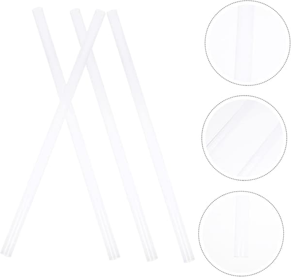 PVC-rør 4 stk. hårde runde håndværksrør 21 mm udvendig diameter 20 mm indvendig diameter blåtonet
