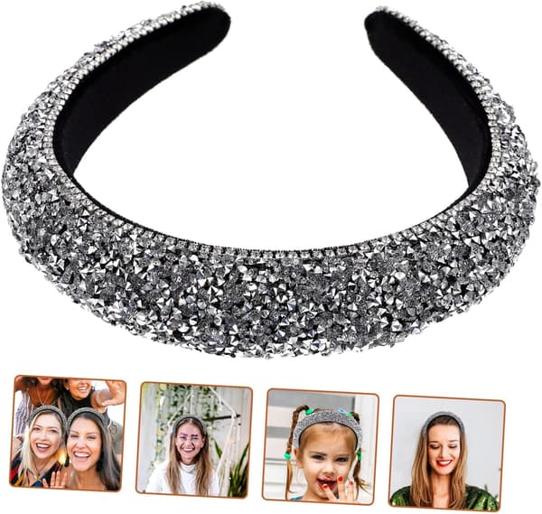 Mode Rhinestone Pandebånd til Hårbånd Gnistrende Dekoration