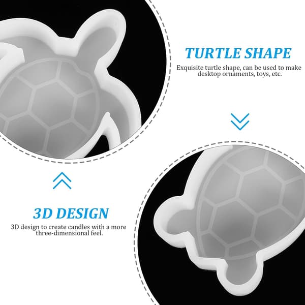 3D silikone skildpaddeform til harpiksstøbning Fleksibel DIY epoxyharpiks håndværksform