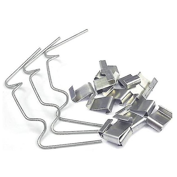 Drivhus Glas Klips Glasrude Fastgørelse Rustfrit Stål Overlap Havepleje 50 Stk W+z Klips