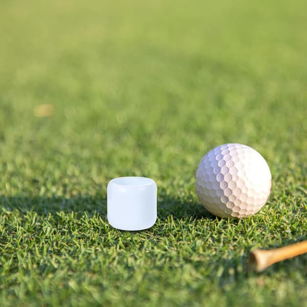 4 stk. Golf Træningsbolde Sæt Hvide Træningsgolfbolde til Kortdistance Putting Præcision til Haven