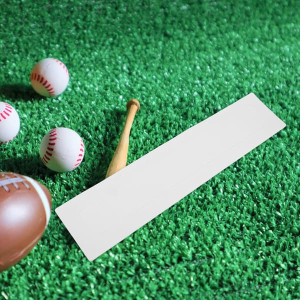 Baseball Hjemmeplate Matte og Pitcher Markørsett, Hvit Rektangulær Softball Base