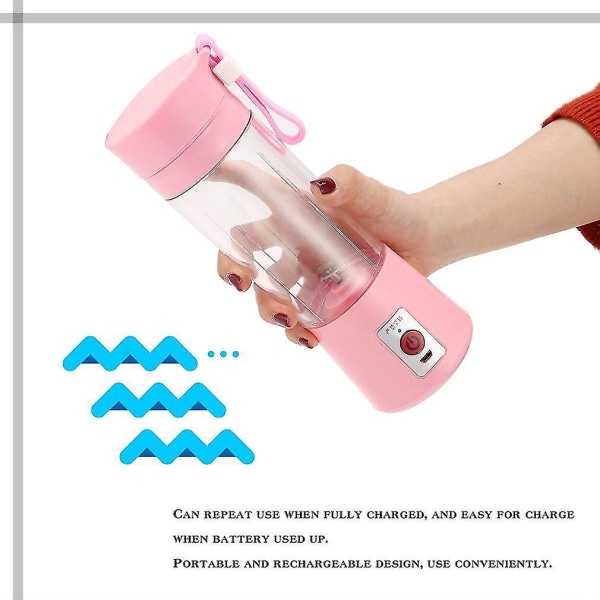 380ml USB Elektrisk Frugtjuiceblender Smoothie Maker