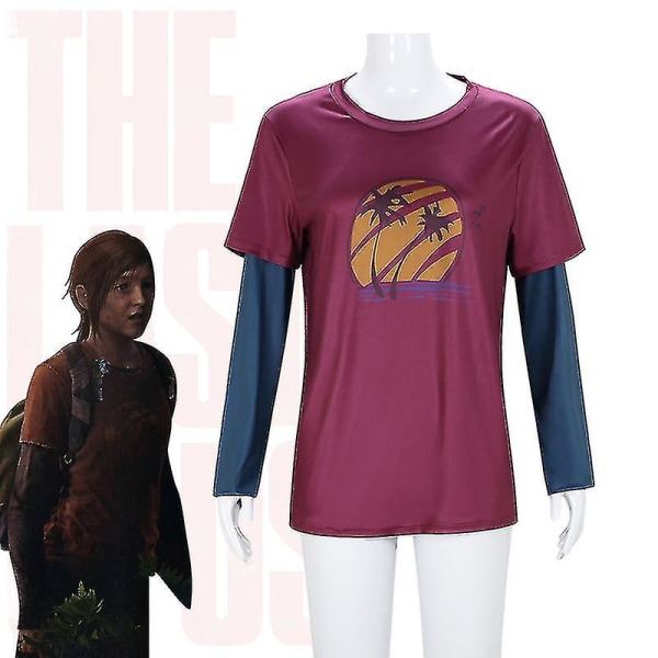 The Last Of Us Ellie Costume Shirt Damer Piger Ellie Suit Tøj 130CM