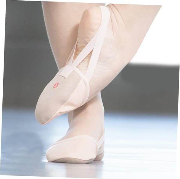 2 par elastiske bånd dansesko Halvsåle ballettsko for voksne Tåstøtte for dansetrening