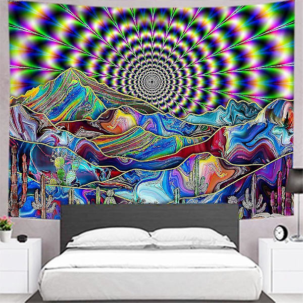 Psykedelisk Mønster Barne Soverom Vegg Henger Tapestry Hippie Dekor