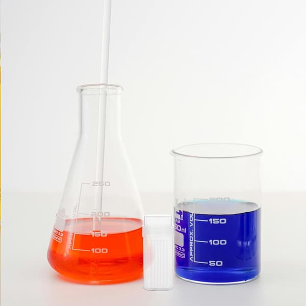 2 st laboratoriefärgningsflaskor Plastburkar Lock Glas Kapacitet Återanvändbara provburkar